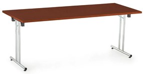 Skladací stôl Impress 180 x 80 cm, tmavý orech