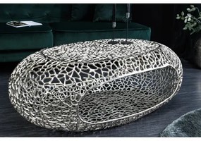 Konferenčný stôl Organic 44148 120x66cm Aluminium Silver - Komfort-nábytok