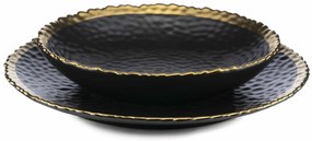 Keramická súprava tanierov Kati Black Gold 2ks