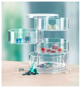 Kozmetický organizér so 4 priehradkami Wenko Transparent