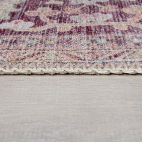 Svetločervený umývateľný behúň s prímesou recyklovaných vlákien 60x230 cm Windsor – Flair Rugs