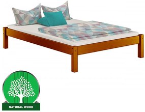 Posteľ Dora 160x200 borovica morená gaštan