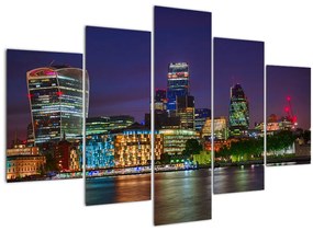 Obraz - Večerný Londýn (150x105 cm)