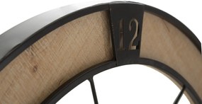 Nástenné hodiny Couple 60 cm čierne/hnedé