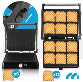 Elektrický gril a sendvičovač MalTec SM3000W 2200W