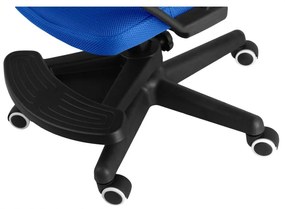 Detská stolička Neoseat MONKEY s podnožou — látka, čierna / tmavo modrá