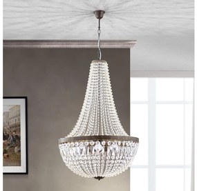 Orion HL 6-1497/6 - Krištáľový luster na reťazi ARILA 6xE27/60W/230V hnedá/patina