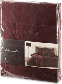 MAKOSATÉNOVÉ OBLIEČKY EVA MINGE ELEGANT1H 160X200 CM, 2 KS 70X80 CM BORDOVÉ