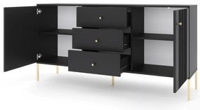 Komoda Iseo II 154,5 cm černá