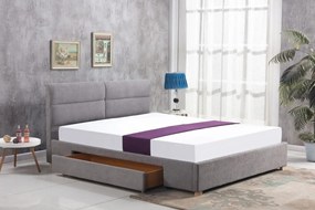 HALMAR, MERIDA čalúnená posteľ 160x200 cm s úložným priestorom