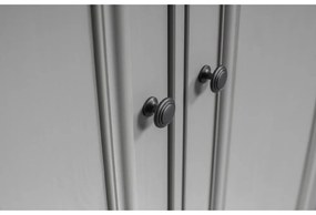 Svetlosivá detská šatníková skriňa z borovicového dreva 98x190 cm Lily – WOOOD