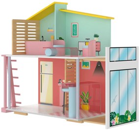 Playtive Drevený domček pre bábiky Fashion (100337072)