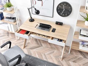 PC stolík Hilly (dub). Akcia -30%. Vlastná spoľahlivá doprava až k Vám domov. 1109763