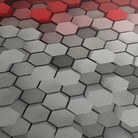 Obraz - 3D hexagóny (120x50 cm)