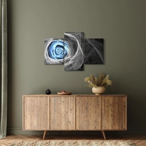 Obraz - Abstraktné ruže modrá (90x60 cm)