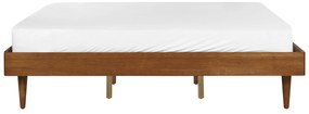 Drevená posteľ 180 x 200 cm svetlé drevo TOUCY Beliani