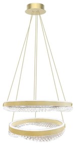 LED Luster na lanku LED/85W/230V pr. 60 cm zlatá