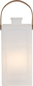 Moderná stolná lampa biela s efektom plameňa nabíjateľná IP44 - Stard