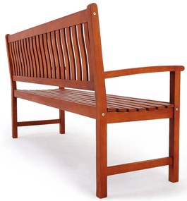 Záhradná lavica Maxima z eukalyptového dreva 152 x 55 x 90 cm s certifikátom FSC®