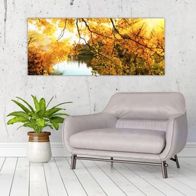 Obraz - Jesenný strom (120x50 cm)