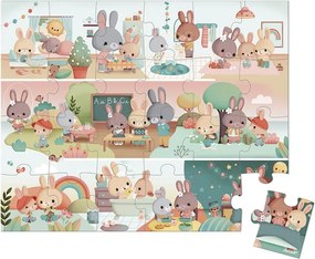 Janod Puzzle v kufríku 24ks: Môj deň