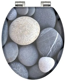 Schütte WC doska s pomalým spúšťaním (Šedé kamene)  (100335885)