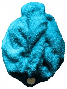 Rýchloschnúci froté Turban na vlasy tyrkysový TiaHome