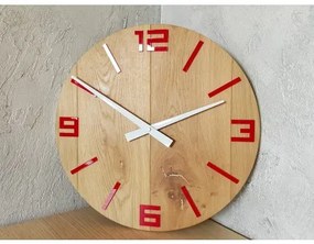 Sammer Nástenné hodiny Rustic Dub Red 49cm ArabicWoodRed49cm