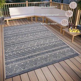 Sivý vonkajší koberec 190x290 cm Clyde Loto – Hanse Home