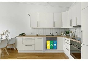Sixtol Tašky na triedený odpad SORT EASY 3 SLIM, 18 x 30 x 40 cm, 3 x 22 l, 3 ks