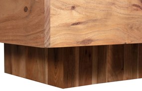 Konferenčný stolík laryna 80 x 80 cm hnedý MUZZA