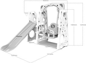 Ramiz Záhradná šmykľavka 3v1 hojdačka Basketbal pre deti Sun