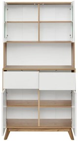 Kredenc v dekore duba v bielo-prírodnej farbe 84x165 cm Skandi – Støraa