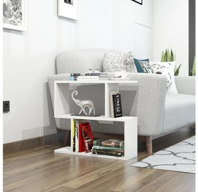 Odkladací stolík LALE 55x60 cm biela