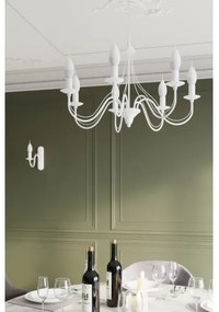 Luster na reťazi MINERWA 3 3xE14/40W/230V biela