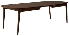 Hnedý rozkladací jedálenský stôl z dubového dreva 106x184 cm Miro – Hammel Furniture