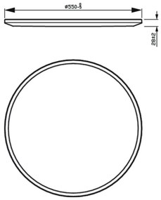 Philips - LED Stmievateľné stropné svietidlo SUPERSLIM SCENE SWITCH LED/36W/230V