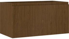 Mexen Rivel, kúpeľňová skrinka 90 cm, 1 zásuvka, drážkovaná, orech, 91A20-09047-1-BF86