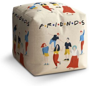 Sablio Taburet Cube Seriál Priatelia FRIENDS Postavy: 40x40x40 cm