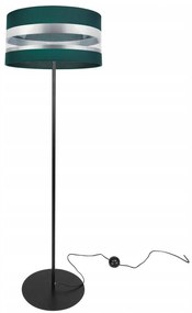 Stojacia lampa Intense Chrome, 1x textilné tienidlo (výber zo 6 farieb), (výber z 3 farieb konštrukcie), (fi 40cm), o