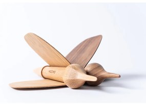 Soška v tvare vtáčika z dubového dreva Gazzda