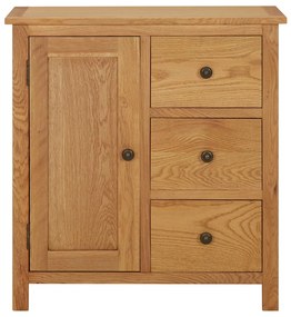vidaXL Skrinka 70x35x75 cm dubový masív