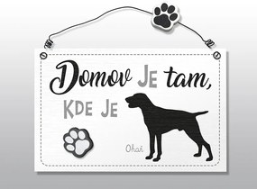 Nekupto Dekorace cedule se psem Ohař