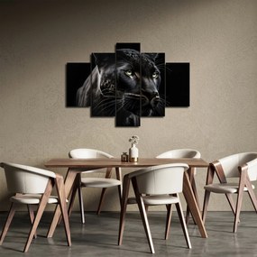 Obraz - Čierny panter (150x105 cm)