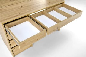 Toaletní stolek HOLLYWOOD s LED osvětlením 120 cm dub artisan