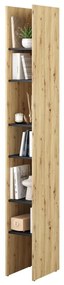 Regál Bed-Concept BC-24, Farby: dub artisan / čierna