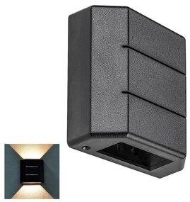 Rabalux 7319 - LED Vonkajšie nástenné svietidlo LIPPA LED/6W/230V IP54 čierna