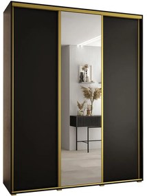 Skriňa 45 Canaris 3 190 čierna/gold