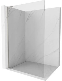 Mexen Kioto L, sprchová zástena Walk-In 55 x 200 cm, 8mm číre sklo, brúsená oceľ profil, 800-055-103-97-00