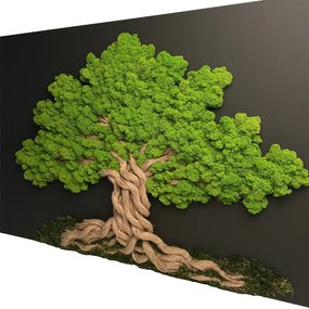 Štýlový machový obraz 70 x 120 cm